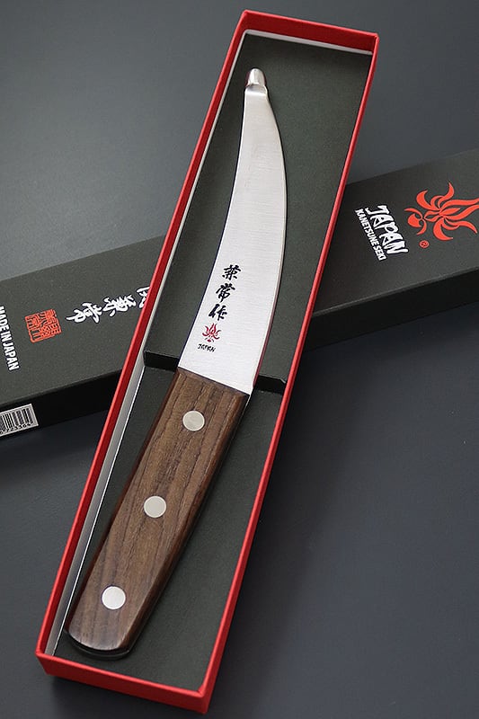 包丁 KC-336 腸サキ & KC-337 頭オトシ セット 関兼常 ローズ柄 包丁 KC-336 腸サキ & KC-337 頭オトシ セット 関兼常 ローズ柄