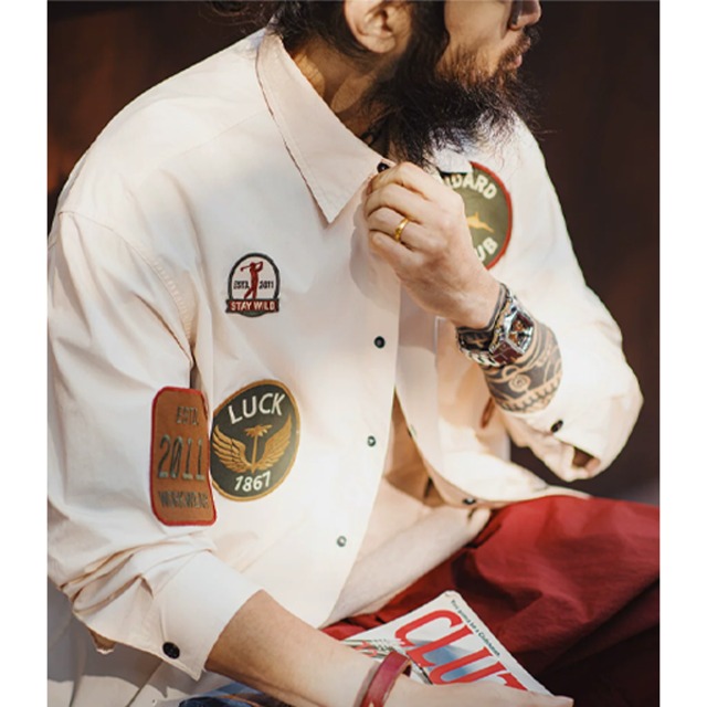 Front pocket design jacket P572