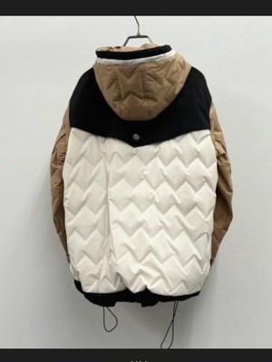 リズレイ RISLEY risley バイカラーダウンマウンテンパーカー