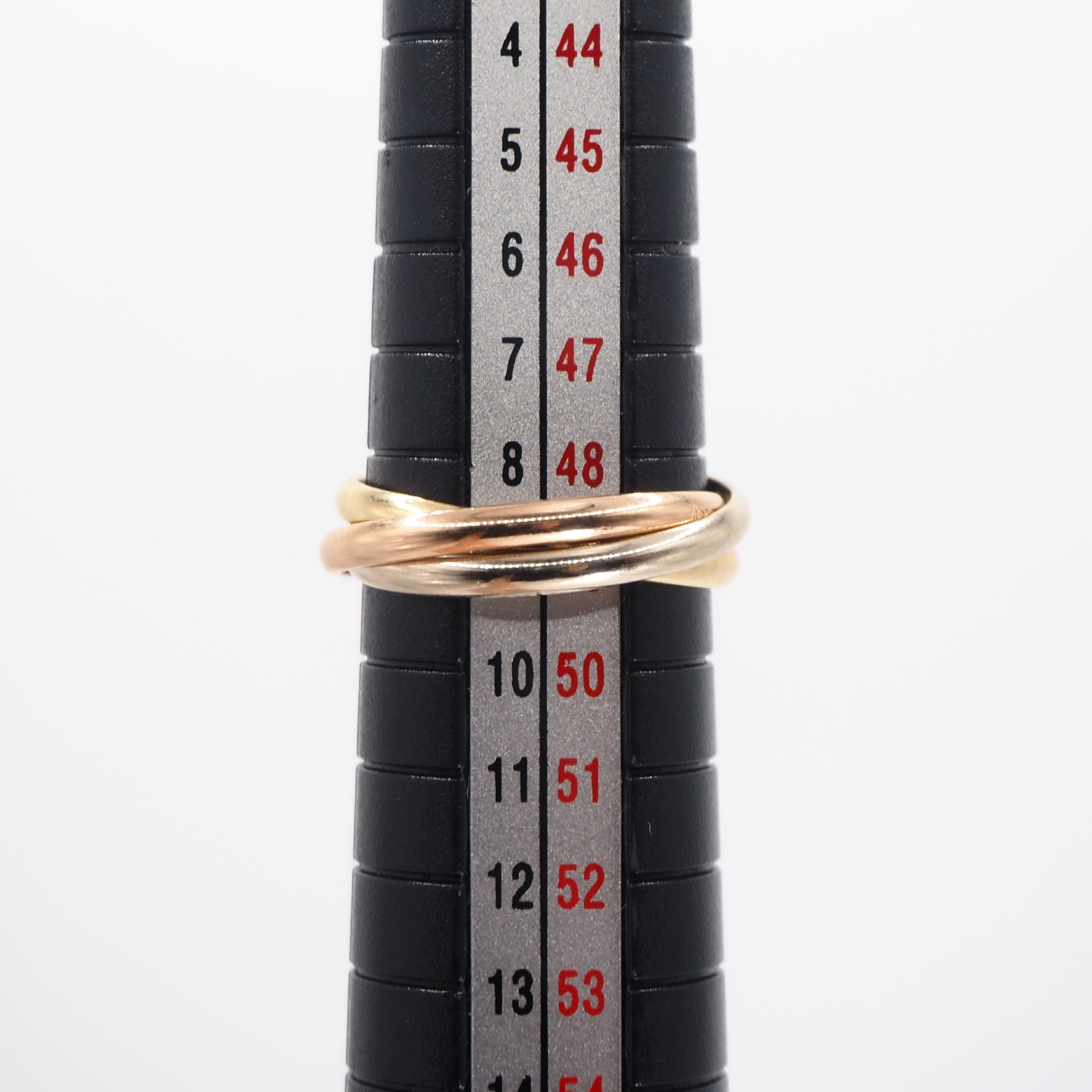 専用　カルティエ Cartier 約9号 トリニティ リング K18 ピンクゴールド イエロー