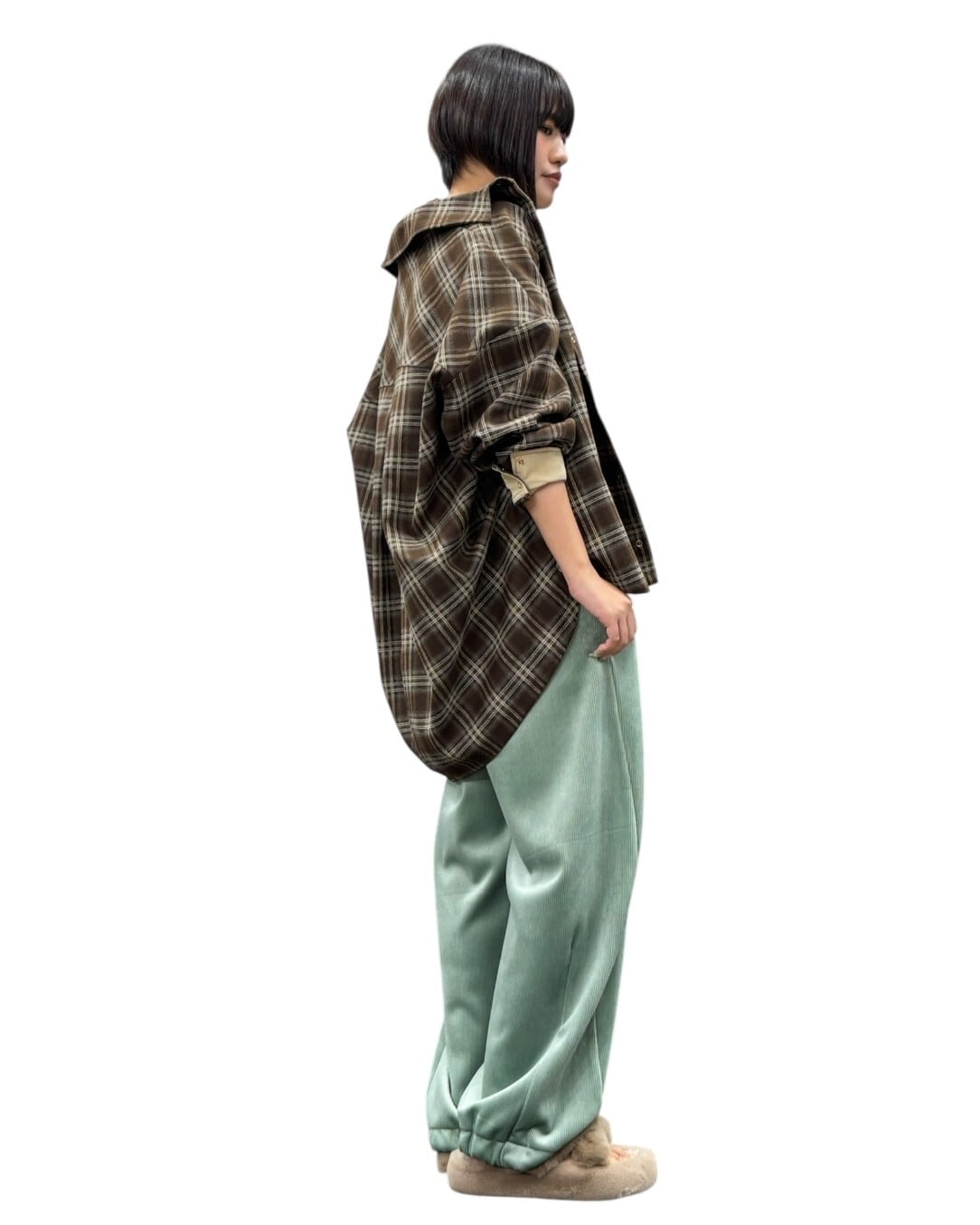 SALE【ayane】微起毛チェックシャツ 896132 アヤン | red earth