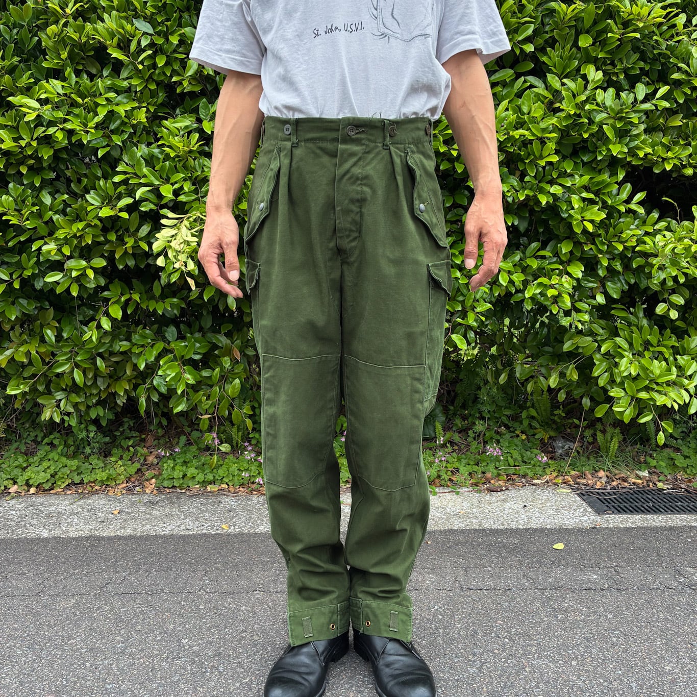 希少 良品 パキスタン軍 オールインワン つなぎ 黒 ブラック