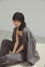 DU250709 Herringbone Over Size Jacket 【set up可】【残り4点】