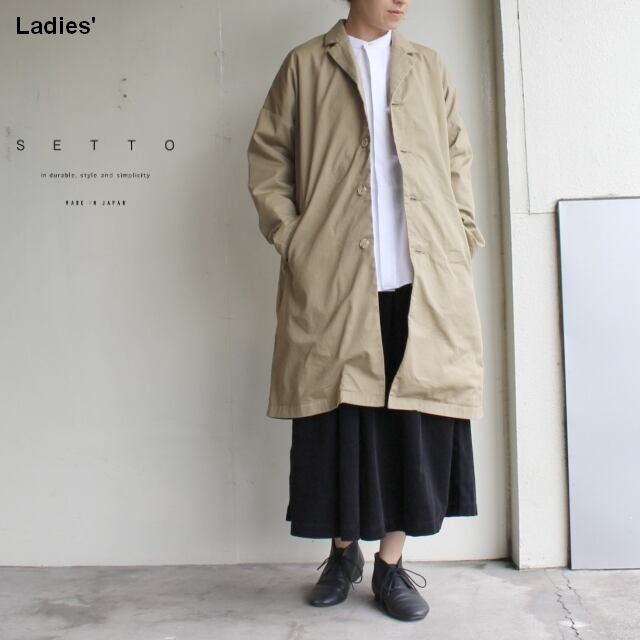 Setto テーラードコート Leaf Coat Beige C Countly Online Store メンズ レディス ユニセックス通販