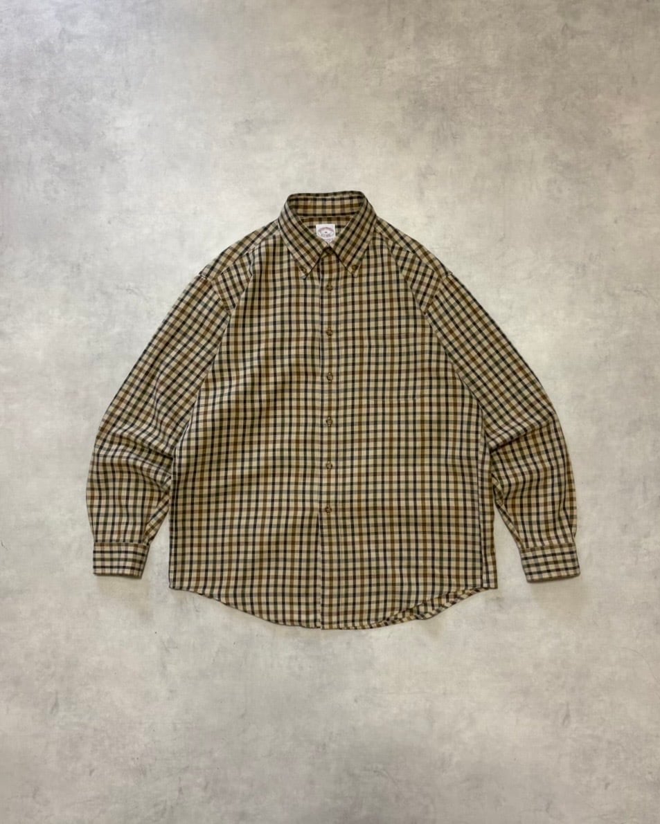 【Used】“Brooks Brothers” Cotton Wool Check Button Down Shirt