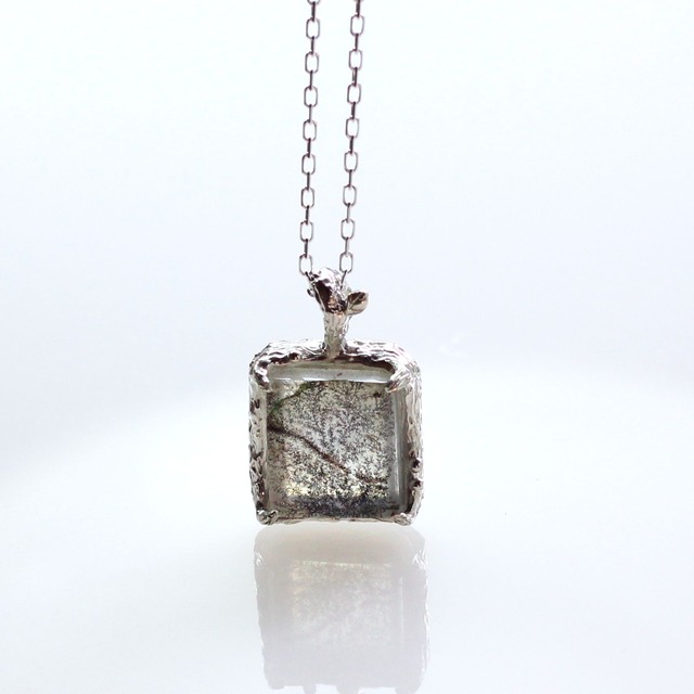 Sv925 デンドリティックアゲートペンダント 4.34ct