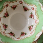 Royal Doulton|ロイヤルドルトン グリーン&ローズガーランド トリオ 英国アンティーク thumbnail 7