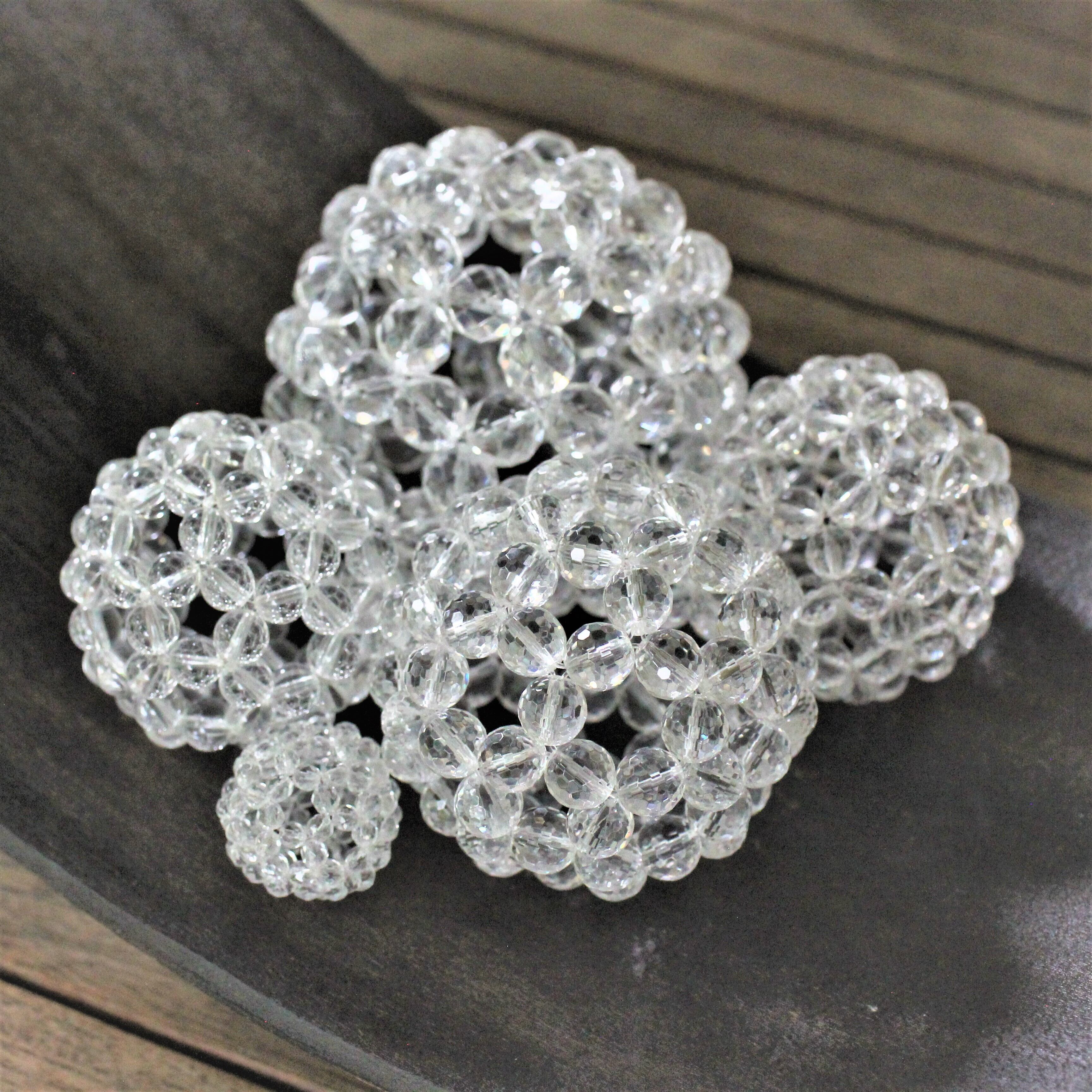 水晶ビーズ多面体【バッキーボール】直径6.5㎝ | earth venus