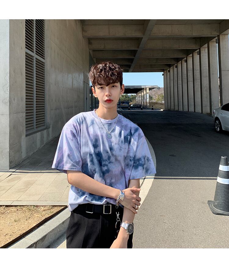 全1色 Tシャツ カットソー タイダイ柄 カジュアル おしゃれ