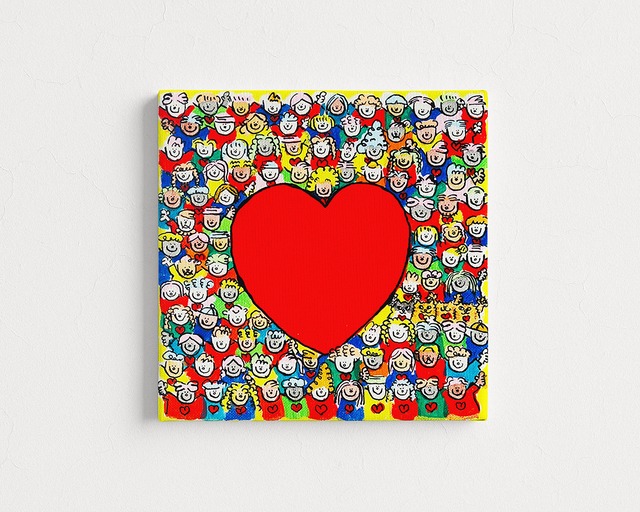 【1点限定】■「MINNA AWESOME原画 #MA210 」縦18 cm × 横18 cm  (S0号)【送料込】