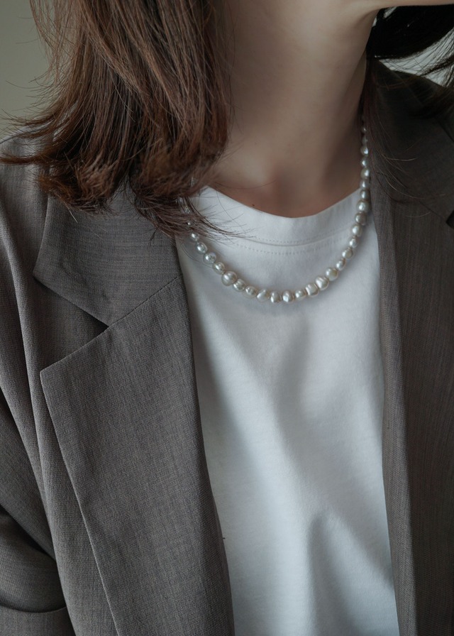 Ennui Gray -アンニュイ グレー- Pearl Necklace