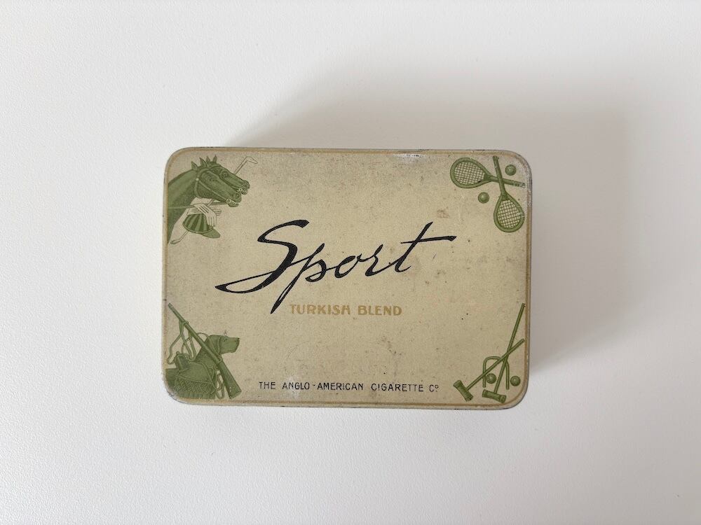 【U.S.】タバコの空き缶 "Sport"/ Empty "Sport" cigarette tin