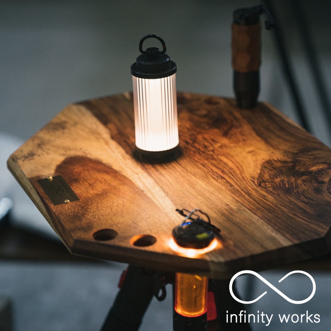 infinity_works 　Mugen Side Table ウッドテーブル MUGEN SIDE TABLE | infinity works