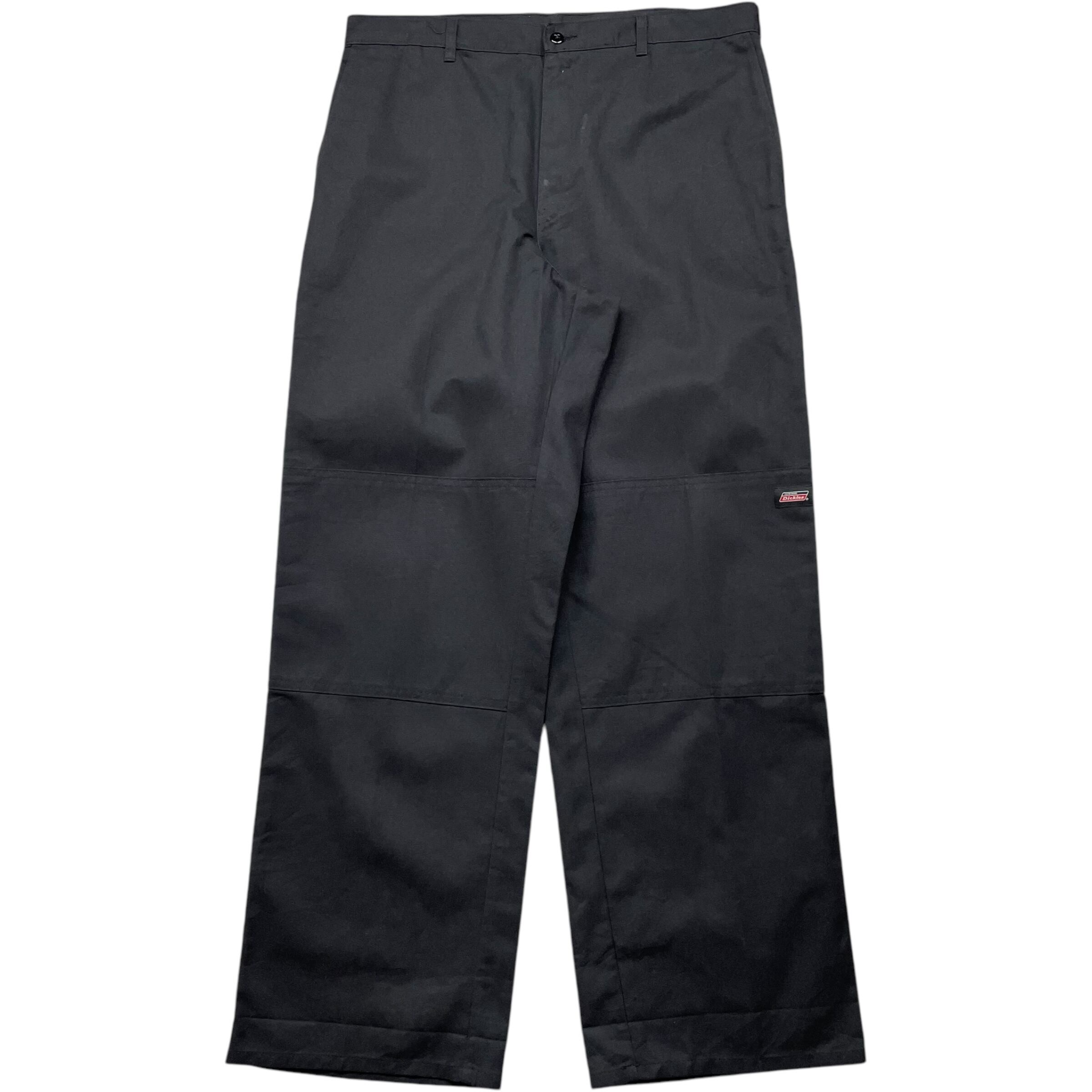 《実寸 W36L32》 Dickies ディッキーズ ワークパンツ ダブルニー ブラック no.5201