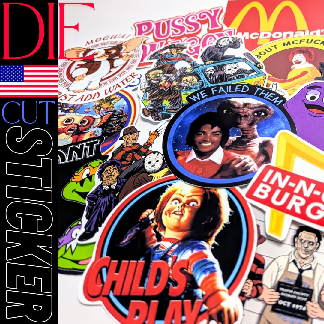 送料無料!!【 DIE-CUT STICKER / ダイカットステッカー】『 Gremlins / グレムリン 』MOGWAI KNIGHT / ギズモ / ステッカー / シール 〚アメリカン雑貨 アメトイ〛