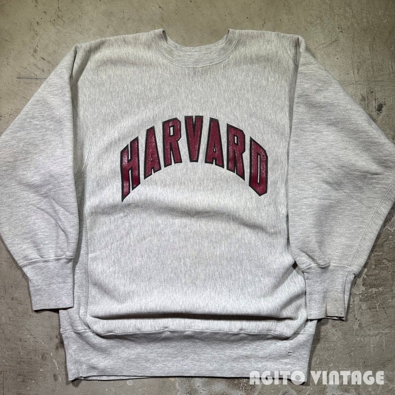 90's Champion チャンピオン リバースウィーブ スウェット HARVARD ハーバード大学 グレー 刺繍タグ X-LARGE USA製 希少 ヴィンテージ BA-2910 RM3331H