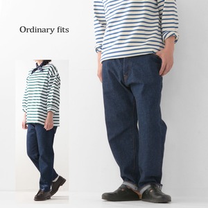 ordinary fits [オーディナリーフィッツ] LOOSE ANKLE DENIM / ONE WASH [OF-P1080W]ルーズアンクルデニム/ワンウォッシュ・クロップドデニム・テーパードシルエットパンツ・MEN'S / LADY'S [2024SS]