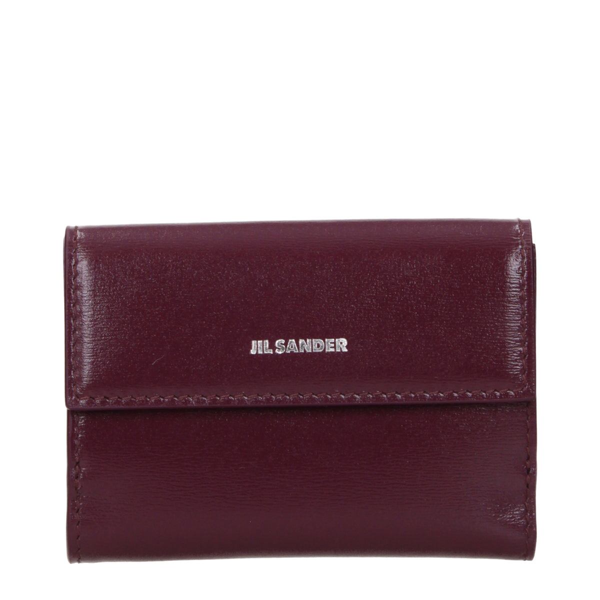 【新品】JIL SANDER ジルサンダー レディース 財布 レザー レッド UI0009P5355505