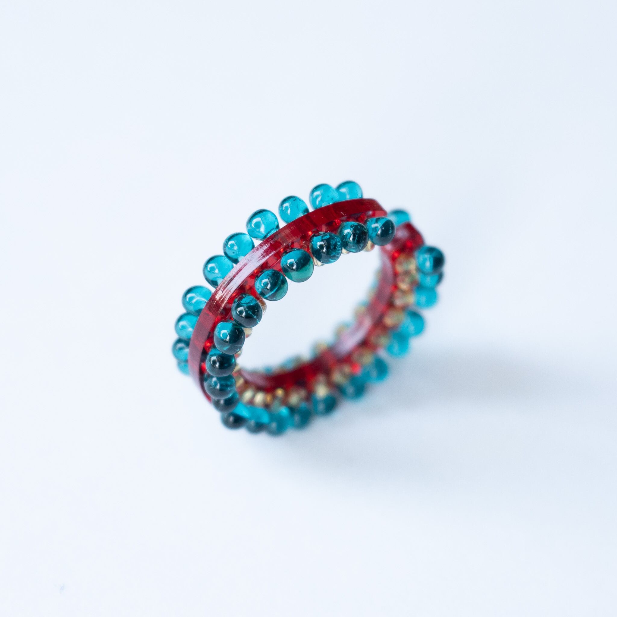 puzzle ring ear cuff L  [06]