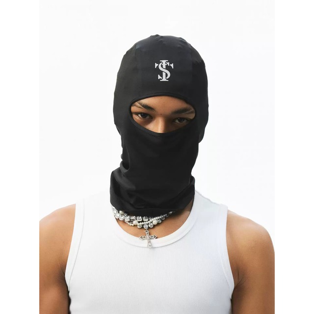 【DRIP6824】STKD Logo Print Balaclava