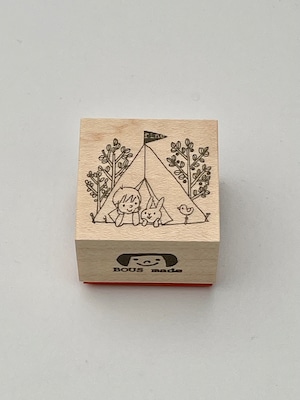 BOUSスタンプ 友だちとキャンプ♪