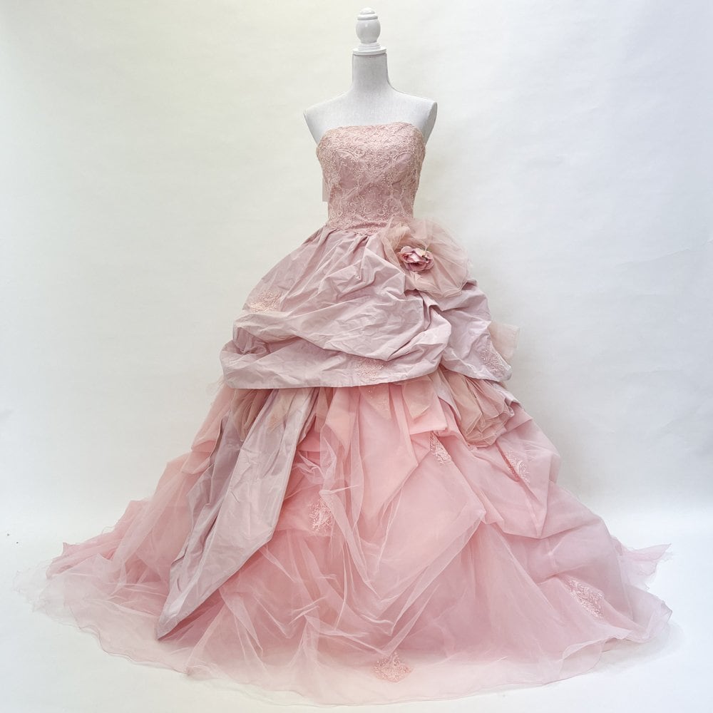 交渉中 新品♡80♡王妃調ベビードレス・ピンク長袖 たくまし 