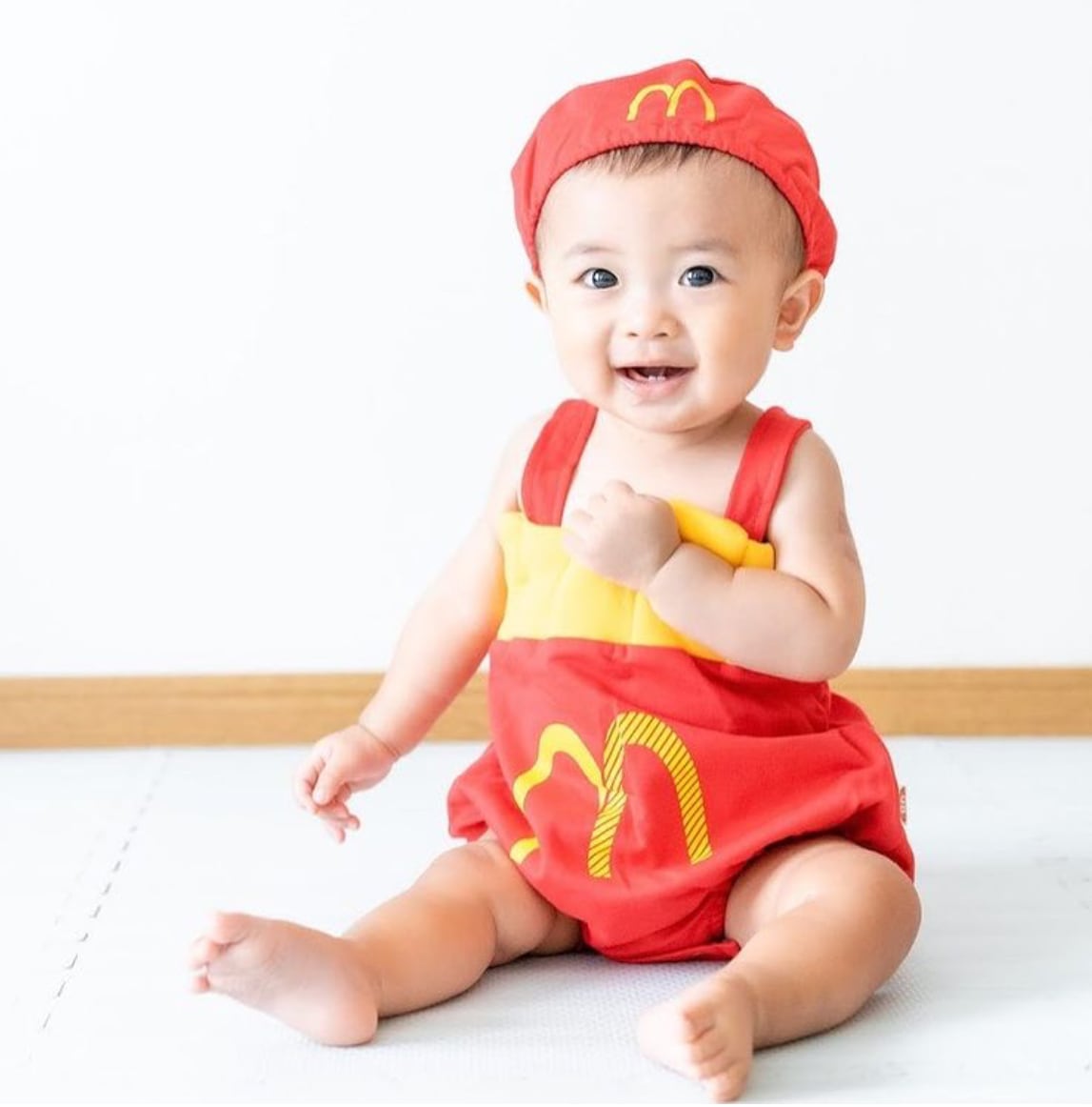 ハロウィン コスプレ 子供 ベビー 仮装ポテト マクドナルド ロンパース 100