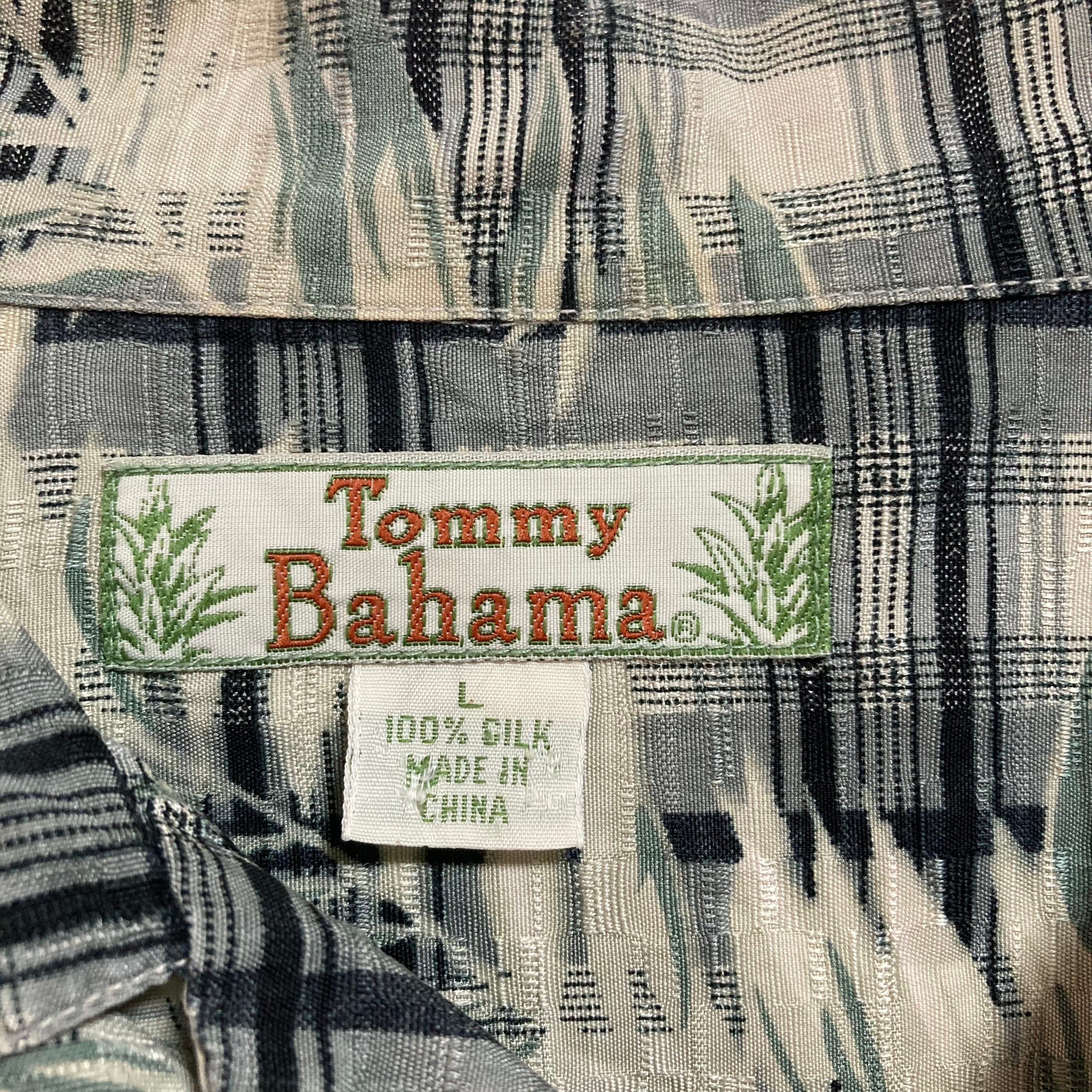 Tommy Bahama】S/S Aloha Shirt L SILK100% アロハシャツ 柄シャツ 総