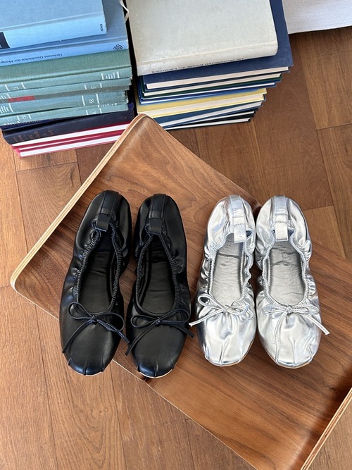 (予約) Fil. / Shirring malang ballet shoes 2color