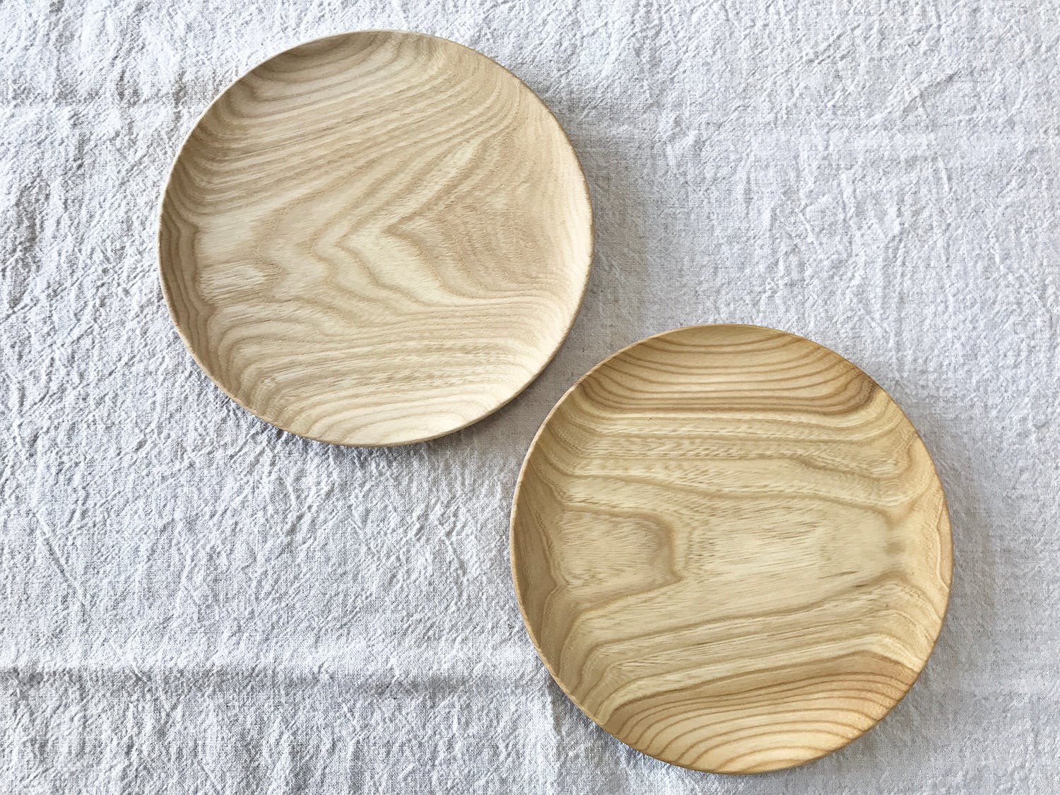 21cm 中皿 (定番のお皿) | 工房 十勝の木のうつわ web shop