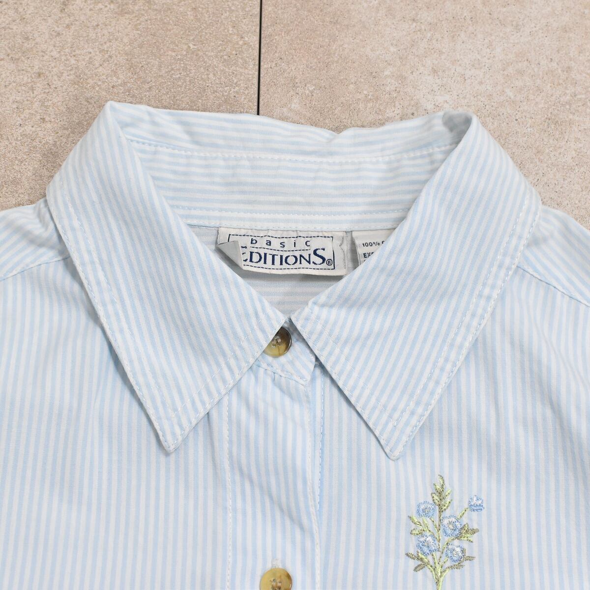 90s BASIC EDITIONS Tシャツ デッドストック☆90s USA製 BASIC EDITIONS ボーダー Tシャツ 紺