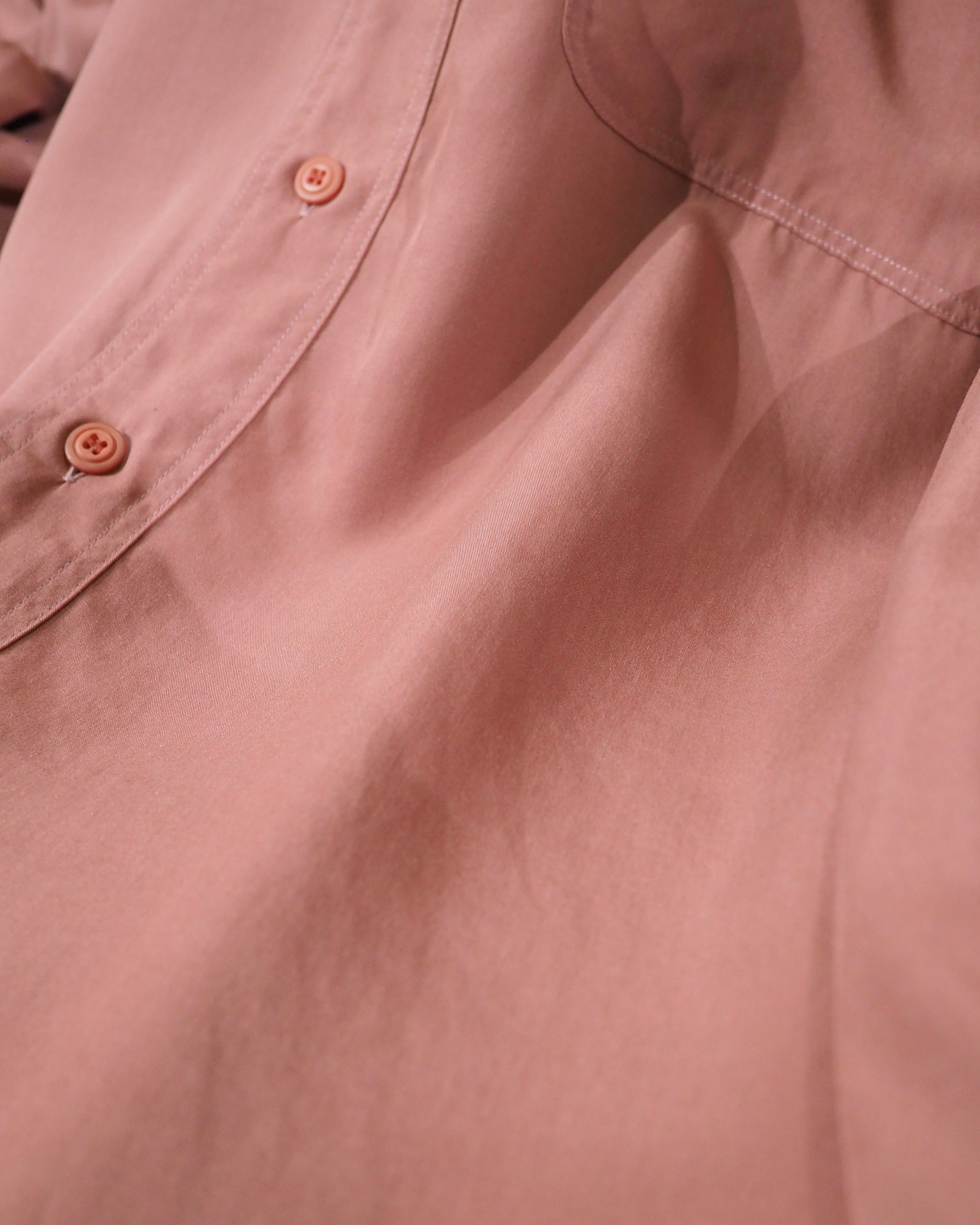 1990s " Allegri ‐ 鈍煤 " Beautiful Dusty Pink Color vintage Drape loose shirt