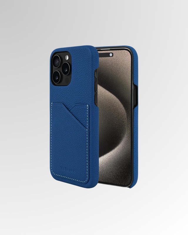 【iPhone15シリーズ】バックカバー型ケース　トゴ　ブルー
