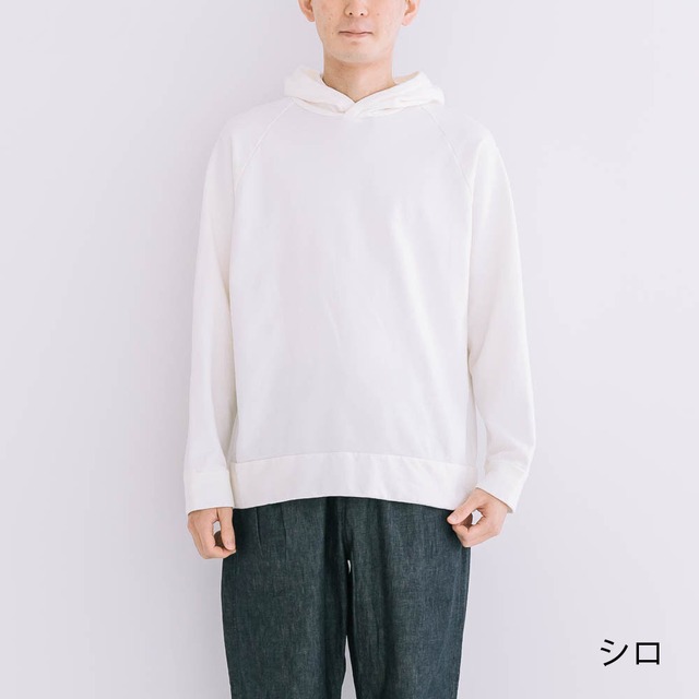 リネン RINEN 20/1オーガニック裏毛ラグランパーカー(R14301)全6色