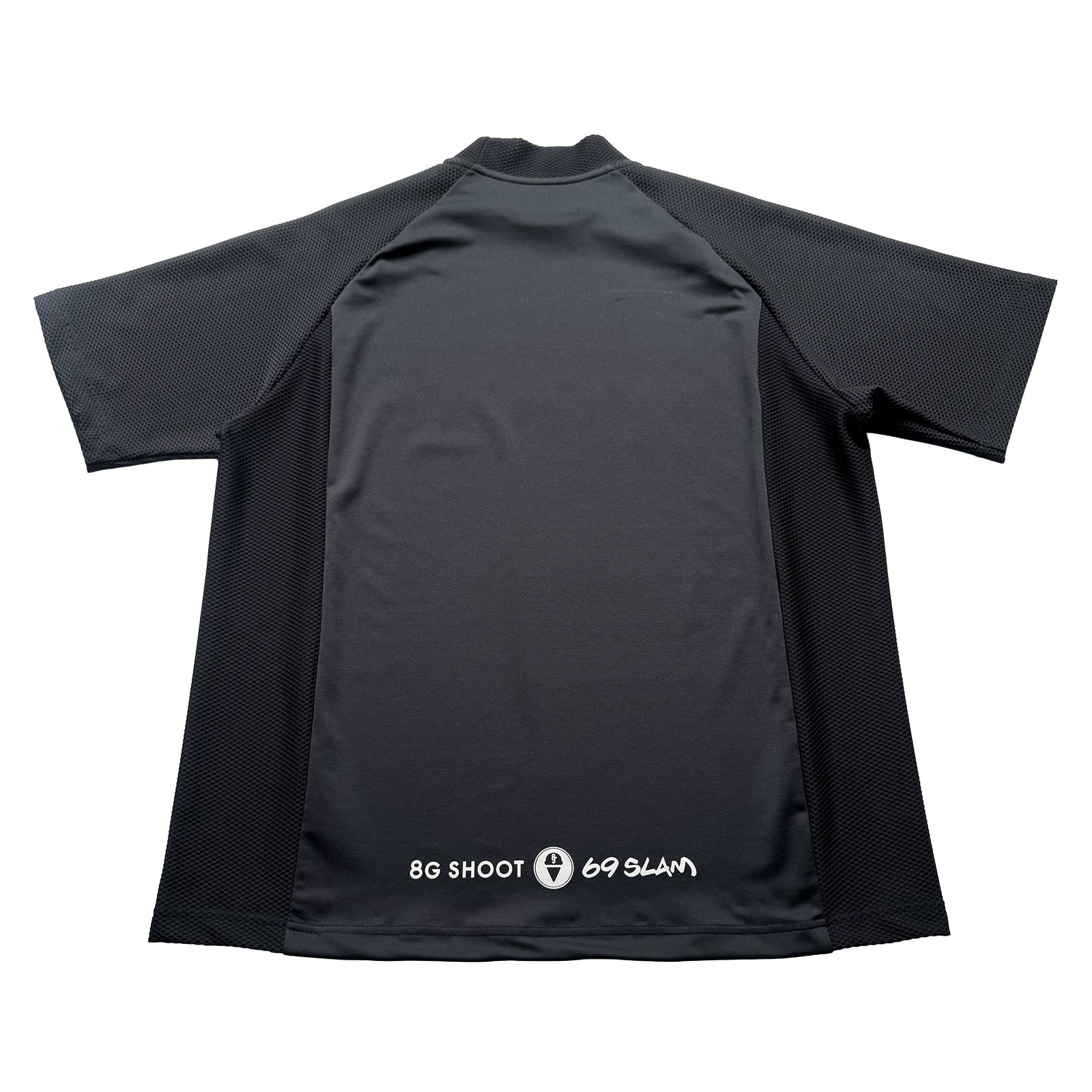 メンズウェア 8G MESH SWITCHING MOCK NECK TEE 8gshoot 8G SHOOT × 69SLAM MESH SWITCHING MOCK NECK TEE -BLACK- | 8G SHOOT
