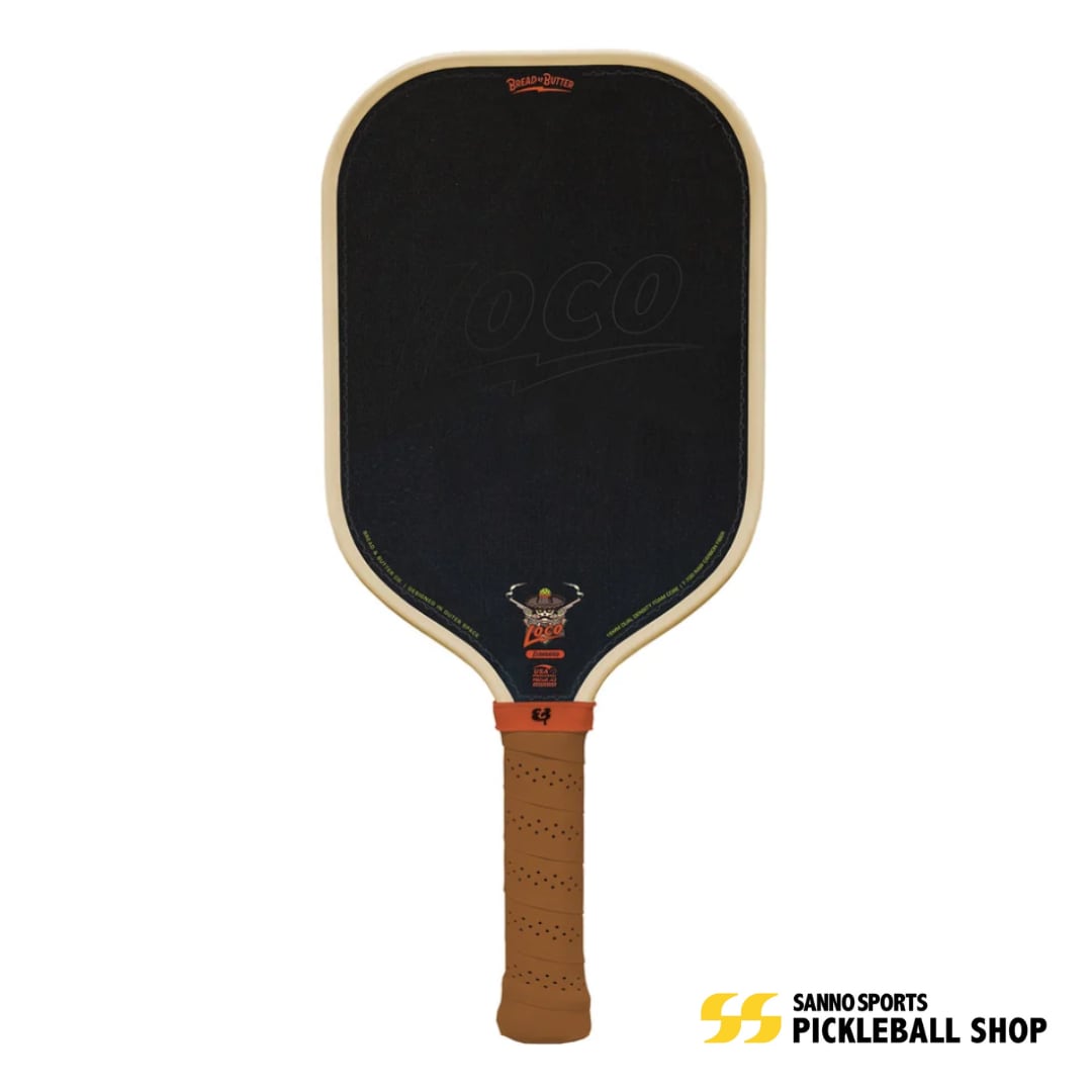 Bread&Butter - Loco 16mm Elongated Tan Pickleball Paddle ピックルボールパドル