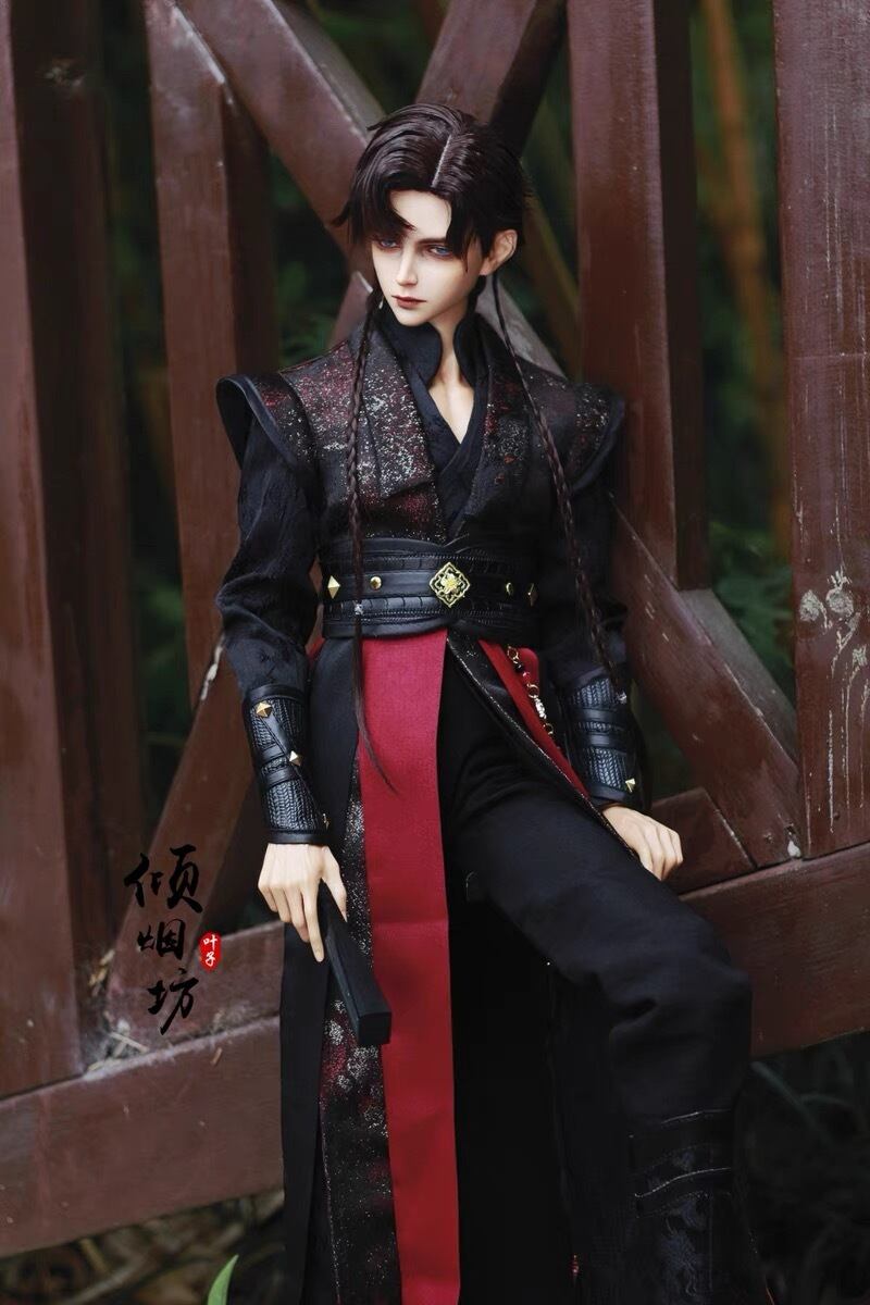 WY68 BJD ドール衣装 狩衣 指貫 ５点セット-