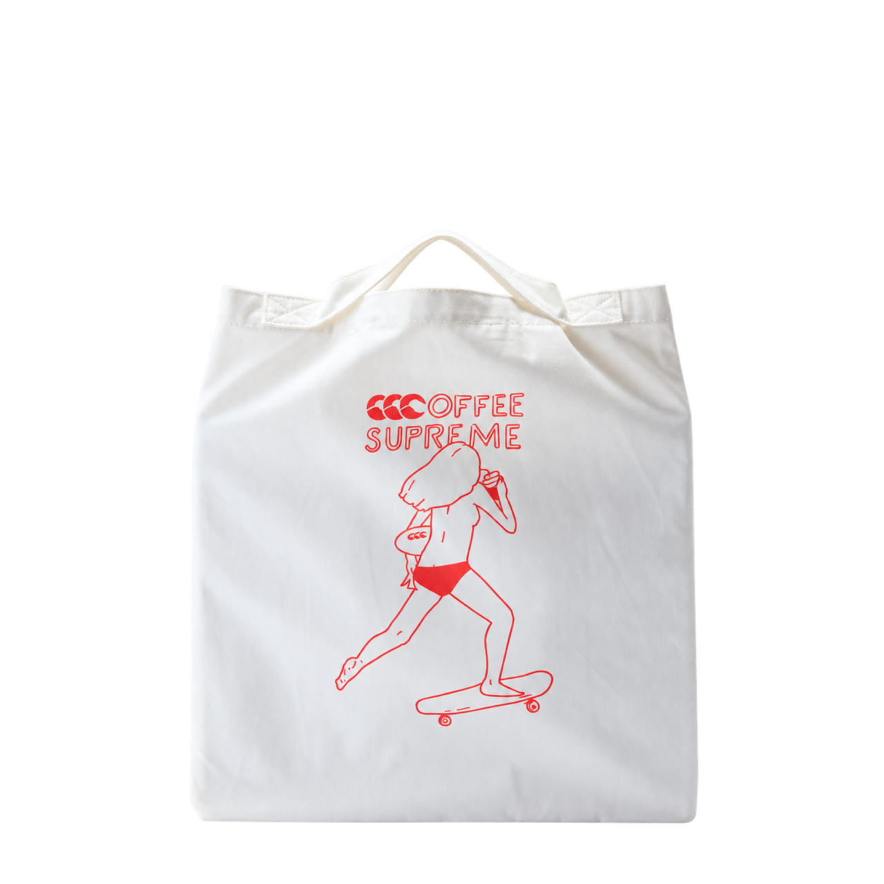 canterbury x Coffee Supreme 2 wayトートバッグ（White)