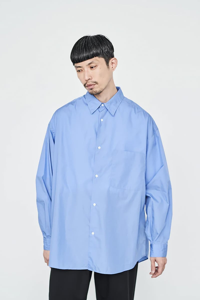 Graphpaper(グラフペーパー) Broad L/S Oversized Regular Collar