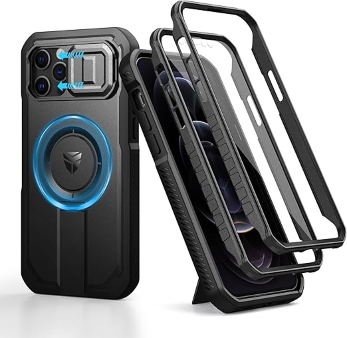 Dexnor 耐衝撃ケース Nintendo Switch OLEDモデル(2021)用 頑丈な保護ケース 調節可能なキックスタンド ECHZOVE Nintendo Switch Lite用クリアケース キックスタンド