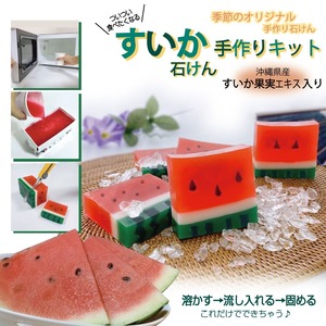 数量限定 ! 自由研究 キット 季節のオリジナル 手作り石けん 手作りキット すいか 石鹸 セット