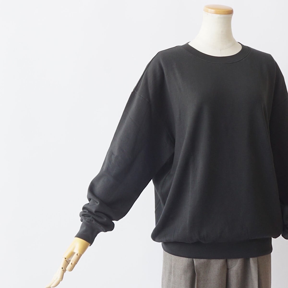 トップス AURALEE SUPER HIGH GAUGE SWEAT Namu Shop - Auralee Super High Gauge Sweat Pullover - Dusty Green