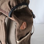 【Deadstock Item】バックパック / Top-flap Draw Backpack/ ブラウン×カーキブラウン・ボトム