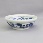 砥部焼 千山窯 玉鉢（中） 唐草