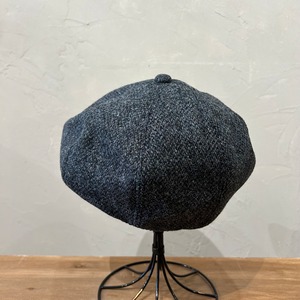HIGHER HARRIS TWEED OATMEAL CASQUETTE