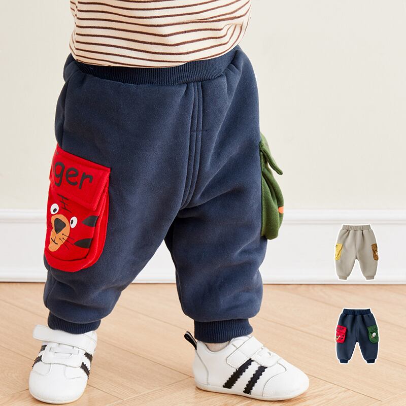 【9月9日10時】ベイビーウィンタープラスベルベットパンツボーイズパンツ Duduベイビー42791463026