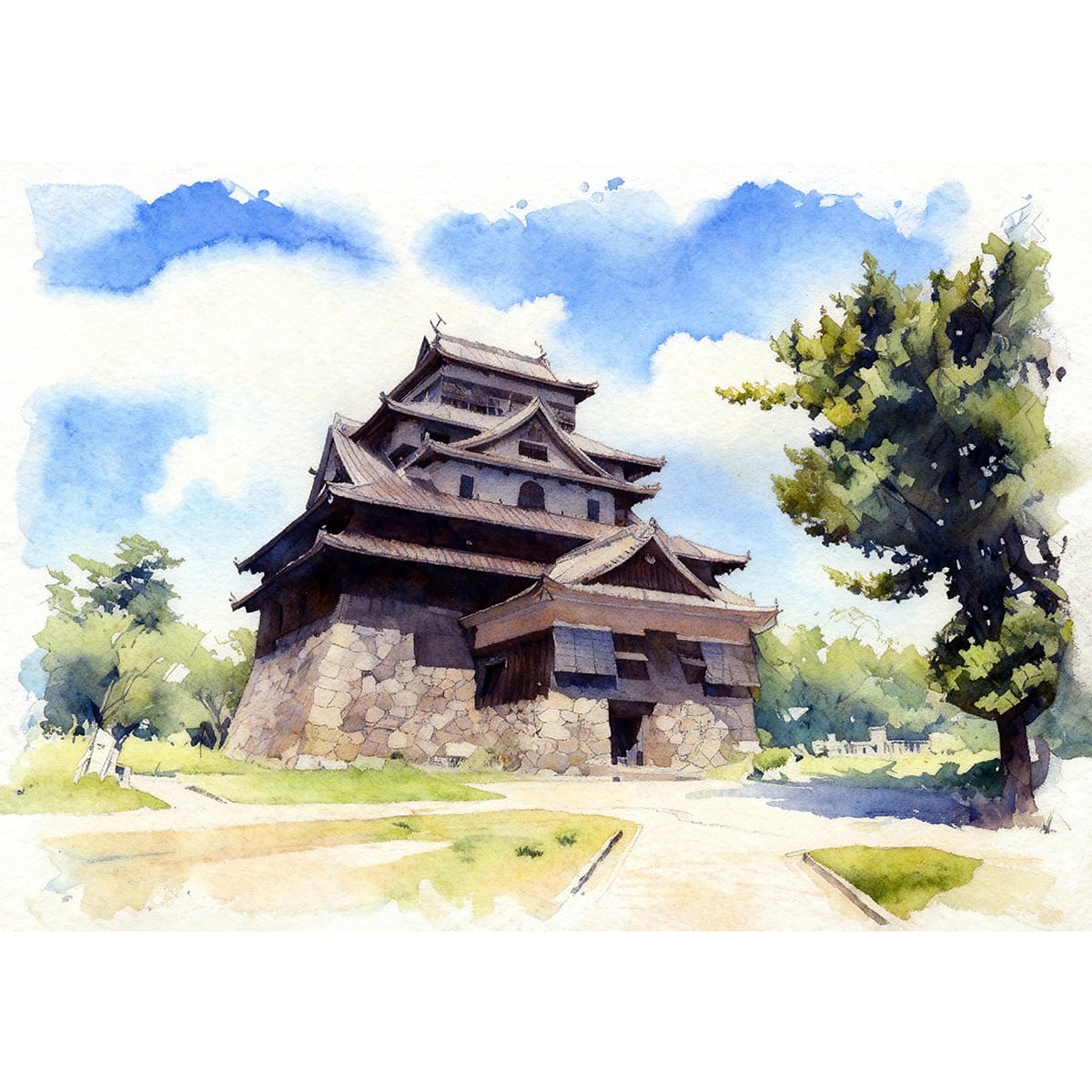 絵画 城の絵　風景画 絵画 城の絵 風景画 城の見える風景|バルトロメオ・モンターニャ(に