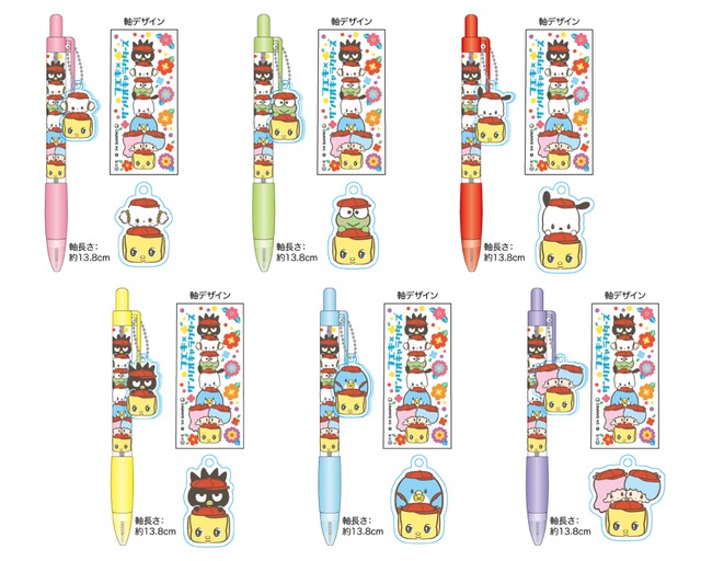 フエキ×サンリオキャラクターズ アクリルパーツ付ボールペン