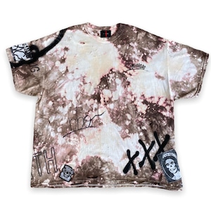 ZAC VARGAS / graffiti dye T/DARK BLACK