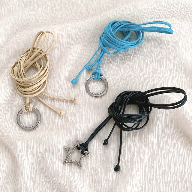 レザー紐ベルト belllabell (rl-rope3) 上質レザー日本製